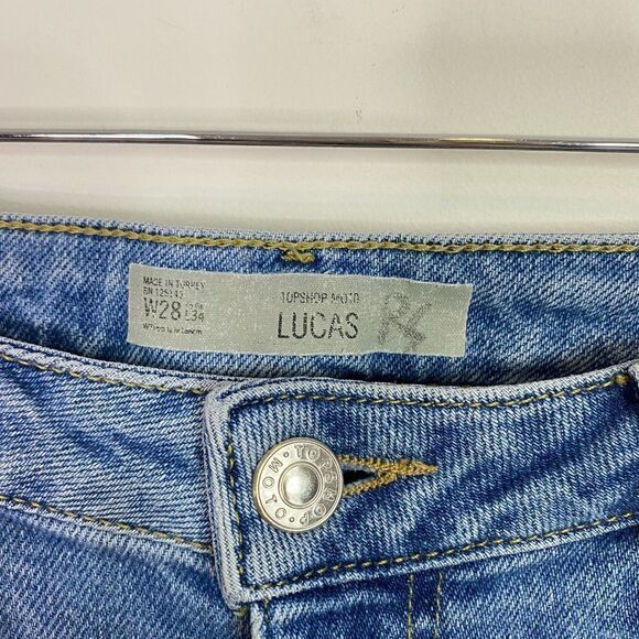 CLEARANCE - Topshop Lucas Destroyed Boyfriend Jeans - Picture 5 of 7